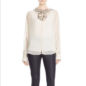 Brand new see by Chloe floral paisley tie neck